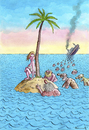 Cartoon: La isla Bonita (small) by marian kamensky tagged humor