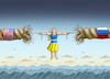 Cartoon: LADY UKRAINE (small) by marian kamensky tagged putins,bescherung,ukraine,provokation,nato,osterweiterung