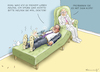 Cartoon: LASCHET BEIM DOKTOR (small) by marian kamensky tagged tv,triell,laschet,baerbock,scholz,merkel,laschets,zukunftsteam