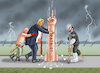 Cartoon: LIEFERSTOPP (small) by marian kamensky tagged musk,trump,zuckerberg,bezos,felon,and,elon,in,panama,zölle,diktator,selenskyj,putin,ukraine,usa,china,lieferstopp,handelskrieg