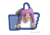 Cartoon: LIKE IT (small) by marian kamensky tagged facebook,twitter,sociale,netzwerke,lügen,heuchelei