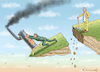 Cartoon: LINDNER VERSUS HABECK (small) by marian kamensky tagged energiewende,habeck,atommeiler,lindner