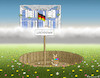 Cartoon: LOCHDOWN (small) by marian kamensky tagged biontech,pfizer,impfung,corona,rosenmontag,eu,english,lockdown,ostern,ursula,von,der,leyen