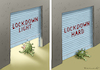 Cartoon: LOCKDOWN (small) by marian kamensky tagged coronavirus,epidemie,gesundheit,panik,stillegung,george,floyd,twittertrump,pandemie,weihnachten,santa,klaus