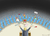 Cartoon: LONELY TRUMP RALLY IN TULSA (small) by marian kamensky tagged coronavirus,epidemie,gesundheit,panik,stillegung,george,floyd,twittertrump,pandemie