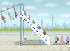 Cartoon: LUFTHANSA STREIK (small) by marian kamensky tagged lufthansa,streik