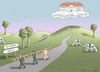 Cartoon: LUFTSCHLOSSKLAUSUR (small) by marian kamensky tagged meseberg,luftschlossklausur,ampel