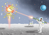 Cartoon: LUNA 25 ABGESCHOSSEN (small) by marian kamensky tagged luna,25,abgeschossen