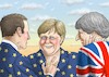 Cartoon: MACRON IN BRÜSSEL (small) by marian kamensky tagged brexit,theresa,may,england,eu,schottland,weicher,wahlen,macron,in,brüssel,boris,johnson
