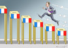 Cartoon: MACRONS WAHLMARATHON (small) by marian kamensky tagged putinversteher,assange,emmanuel,macron,le,pen,präsidentenwahl,in,frankreich