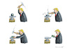 Cartoon: MAKE THE WORLD FLAT AGAIN (small) by marian kamensky tagged obama trump präsidentenwahlen usa baba vanga republikaner demokraten wikileaks faschismus