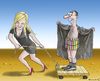 Cartoon: Marian is moving to Seattle! (small) by marian kamensky tagged humor liebe hochzeit umzug