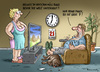 Cartoon: Maya Kalender Weltende (small) by marian kamensky tagged maya kalender prophezeihung weltuntergang dezember weihnachten