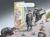 Cartoon: MENSCHENJAGD IN GROSSBRITANIEN (small) by marian kamensky tagged rishi,sunak,abgeschoben,ruanda,menschenjagd,in,grossbritanien