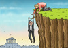 Cartoon: MERKEL BEFESTIGT TSIPRAS (small) by marian kamensky tagged alexis,tsipras,griechenland,rettungsschirm,eu,griechowestern