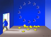 Cartoon: MERKEL GEHT-EU GEHT! (small) by marian kamensky tagged tv,triell,laschet,baerbock,scholz,merkel,laschets,zukunftsteam