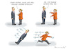 Cartoon: MERKEL LÄSST MASSEN FALLEN (small) by marian kamensky tagged chemnitz,lynchjustiz,rchtsradikale,proteste,sachsen,maaßen,merkel