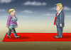 Cartoon: MERKEL MORGEN BEI PUSSY GRABER (small) by marian kamensky tagged obama trump präsidentenwahlen usa baba vanga republikaner inauguration demokraten merkel wikileaks faschismus