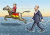 Cartoon: MERKEL VERSUS SCHULZ (small) by marian kamensky tagged merkel,versus,schulz,wahlkampf,2017