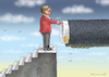 Cartoon: MERKEL VISITS THIS WEEK TRUMP (small) by marian kamensky tagged obama trump präsidentenwahlen usa baba vanga republikaner inauguration demokraten wikileaks faschismus