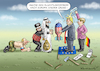 Cartoon: MERKELS BIERGARTEN POLITIK (small) by marian kamensky tagged obama,trump,präsidentenwahlen,usa,baba,vanga,republikaner,inauguration,demokraten,fbi,james,comey,wikileaks,faschismus