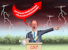 Cartoon: Merz fortschrittlich (small) by marian kamensky tagged afd,ist,die,stätkste,kraft,merz,weidel,faschismus
