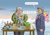 Cartoon: MICHAEL FLYNN WILL PETZEN (small) by marian kamensky tagged obama,trump,präsidentenwahlen,usa,baba,vanga,republikaner,inauguration,demokraten,michael,flynn,wikileaks,faschismus