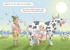 Cartoon: MILCHPULVER MELKEN (small) by marian kamensky tagged sonnenbrand,hitzewelle,klimawandel