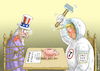 Cartoon: MILITAÄR BUDGET 2019 (small) by marian kamensky tagged obama,trump,präsidentenwahlen,usa,baba,vanga,republikaner,inauguration,demokraten,wikileaks,g7,kanada,faschismus,putin,helsinki,space,force