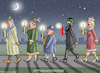 Cartoon: MITTERNACHTSMESSE (small) by marian kamensky tagged mitternachtsmesse