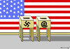 Cartoon: MODETREND AGGRESSIVER FASCHISMUS (small) by marian kamensky tagged obama,trump,präsidentenwahlen,usa,baba,vanga,republikaner,fbi,demokraten,faschismus