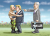 Cartoon: MUELLER VS TRUMP (small) by marian kamensky tagged obama,trump,präsidentenwahlen,usa,baba,vanga,republikaner,inauguration,demokraten,fbi,james,comey,mueller,vs,wikileaks,faschismus