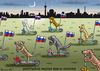 Cartoon: NACHTWÖLFE IN BERLIN (small) by marian kamensky tagged nachtwölfe,in,berlin