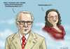 Cartoon: NAHLES TENERIFAKONFLIKT (small) by marian kamensky tagged tarifkonflikt,nahles