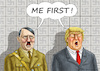 Cartoon: NAZI NARCISSISM FIRST (small) by marian kamensky tagged obama,trump,präsidentenwahlen,usa,baba,vanga,republikaner,inauguration,demokraten,wikileaks,faschismus