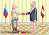 Cartoon: NEHAMMER IN MOSKAU (small) by marian kamensky tagged putins,bescherung,ukraine,provokation,swift,nato,osterweiterung