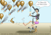 Cartoon: NENA HILDMANN NAIDOO (small) by marian kamensky tagged nena,hildmann,naidoo