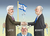 Cartoon: NETANYAHU IST DANN MAL WEG (small) by marian kamensky tagged netanyahu,ist,dann,mal,weg,lapid,bennett