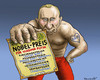 Cartoon: Nobelpreis für Putin (small) by marian kamensky tagged vitali,klitsccko,ukraine,janukowitsch,demokratie,gewalt,bürgerkrieg,timoschenko,euromaidan,krim,nobelpreis