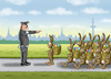 Cartoon: NOT HAPPY EASTER (small) by marian kamensky tagged coronavirus,epidemie,gesundheit,panik,stillegung,trump,pandemie