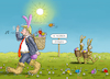 Cartoon: NOT SO FUNNY EASTER BUNNY (small) by marian kamensky tagged obama trump präsidentenwahlen usa baba vanga republikaner inauguration demokraten kim jong un nord korea wikileaks faschismus