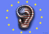 Cartoon: NSA in der EU (small) by marian kamensky tagged snowden,nsa,geheimdienste,russland,putin,verrat,equador,asyl,usa,eu,lauschangriff