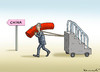 Cartoon: OBAMA IN CHINA (small) by marian kamensky tagged obama,in,china