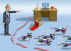 Cartoon: OBAMA SCHMEISST RUSSENHACKER RAU (small) by marian kamensky tagged obama,russenhacker,agenten
