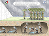 Cartoon: OFFENSIVE VERSCHOBEN (small) by marian kamensky tagged hamas,greift,israel,an