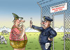 Cartoon: OKTOBERFESTOBERGRENZE (small) by marian kamensky tagged wiesn,oktoberfest,münchen,obergrenze,seehofer,csu