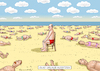 Cartoon: OLAF-URLAUB AUSSITZEN (small) by marian kamensky tagged olaf,urlaub,aussitzen