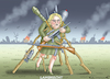 Cartoon: OMA LAMBRECHT (small) by marian kamensky tagged putins,bescherung,ukraine,provokation,swift,olaf,scholz,nato,osterweiterung,oma,lambrecht