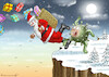 Cartoon: OMIKRONISIERTER SANTA (small) by marian kamensky tagged curevac testzentren corona impfung pandemie booster omikron impfpflicht