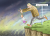 Cartoon: OPA GAULAND ENTSORGT GRETA (small) by marian kamensky tagged fridays,for,future,greta,thunberg,schulstreik,klimarettung,co2,suv,afd,gauland,entsorgung